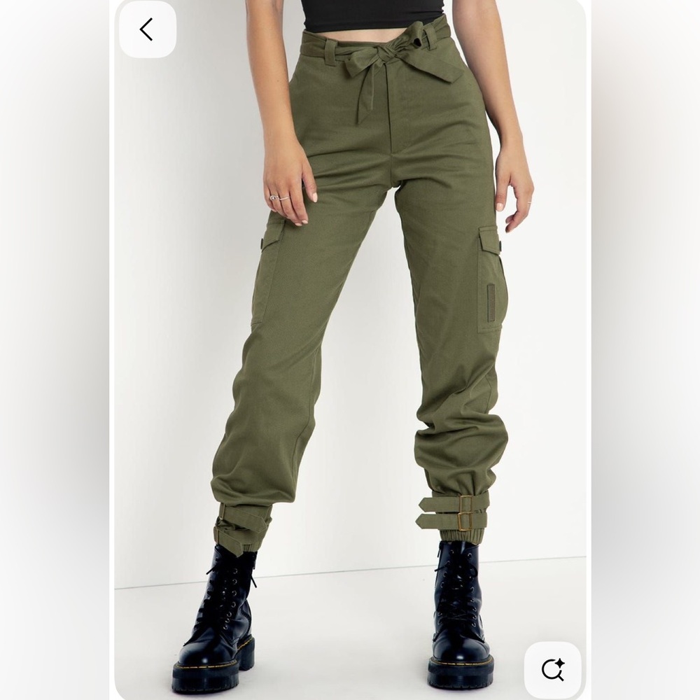 Blackmilk Olive Cargo Pants